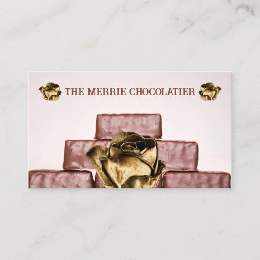 Carte De Visite Pile de barreaux de chocolat Candymaker (Devant)