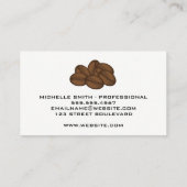 Carte De Visite Pile de café | Logo café (Dos)