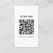 Carte De Visite Pile de cookies rustiques Laissez un avis QR Code (Devant)