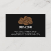 Carte De Visite Pile de fèves de café | Café (Devant)