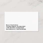 Carte De Visite Pile de fèves de café grillées sur la table (Dos)