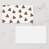 Carte De Visite Pile de Poo emoji souriants poops (Devant / Derrière)