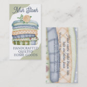 Carte De Visite Pile de tissu couture couturière coucheuse couchet (Devant / Derrière)