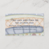 Carte De Visite Pile de tissu couture couturière coucheuse couchet (Dos)