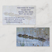 Carte De Visite Pile de tortue vers le haut (Devant / Derrière)