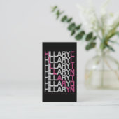 Carte De Visite pile de type hillary clinton (Debout devant)