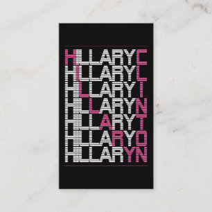 Carte De Visite pile de type hillary clinton