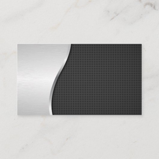 Carte De Visite Pilote | Arrière - plan métallique | Code QR (Dos)