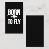 Carte De Visite Pilote Avion Voler Aimer Pilotes Drôle (Devant / Derrière)