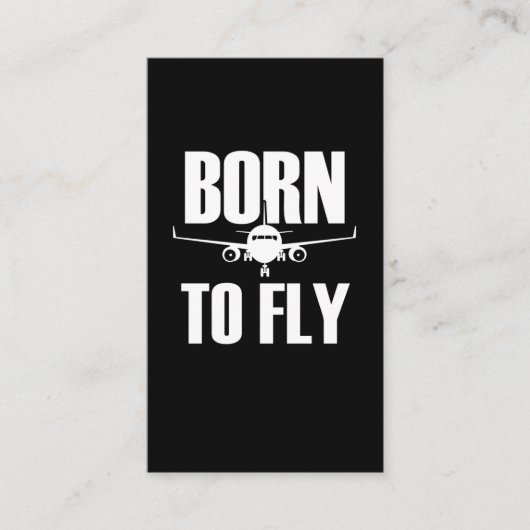 Carte De Visite Pilote Avion Voler Aimer Pilotes Drôle (Devant)