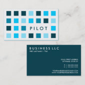 Carte De Visite PILOTE (carrés de mod) (Devant / Derrière)