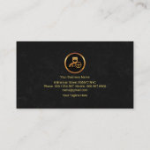 Carte De Visite Pilote Chauffeur du Gruneur de marbre noir de l'on (Dos)