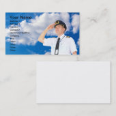 Carte de visite pilote commercial (Devant / Derrière)