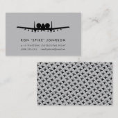 Carte De Visite Pilote d'A-10 Warthog (Devant / Derrière)