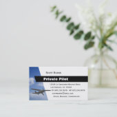 Carte De Visite Pilote d'aviation (Debout devant)