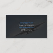 Carte de visite pilote d'avion (Dos)