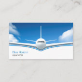 Carte De Visite Pilote d'avion | Aviation (Devant)