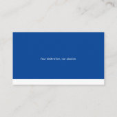 Carte De Visite Pilote d'avion | Aviation (Dos)