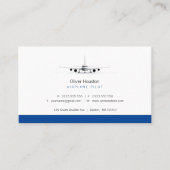 Carte De Visite Pilote d'avion | Aviation (Devant)