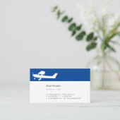 Carte De Visite Pilote d'avion | Aviation (Debout devant)