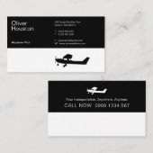 Carte De Visite Pilote d'avion | Aviation (Devant / Derrière)