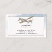 Carte De Visite Pilote d'avion | Aviation (Devant)