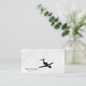 Carte De Visite Pilote d'avion | Aviation (Debout devant)