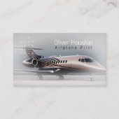 Carte De Visite Pilote d'avion | Aviation (Devant)