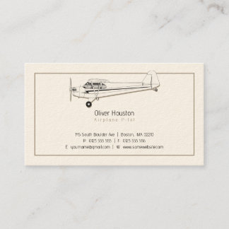 Carte De Visite Pilote d'avion | Aviation