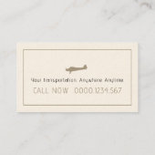 Carte De Visite Pilote d'avion | Aviation (Dos)