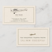Carte De Visite Pilote d'avion | Aviation (Devant / Derrière)