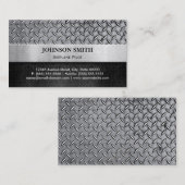 Carte De Visite Pilote d'avion - Plaque en métal diamant (Devant / Derrière)