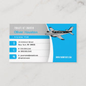 Carte De Visite Pilote d'avion | Vol (Devant)