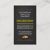 Carte De Visite Pilote de bus principal (Dos)