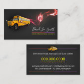 Carte De Visite Pilote de bus principal (Devant / Derrière)