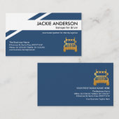 Carte De Visite Pilote de camion Motif d'or élégant (Devant / Derrière)