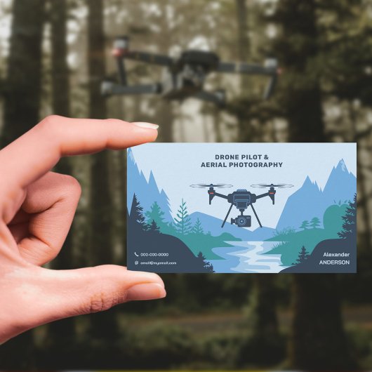 Carte De Visite Pilote de drone