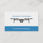 Carte De Visite Pilote de drone et photographie aérienne (Devant)