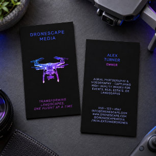 Carte De Visite Pilote de drone Photographie vidéo UAV Moderne Noi