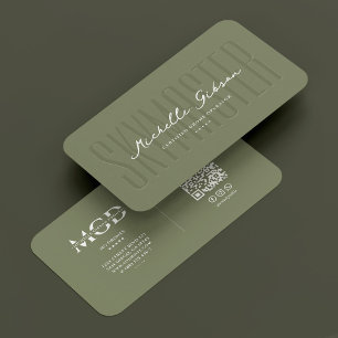 Carte De Visite Pilote de drone UAV Opérateur Sage élégant