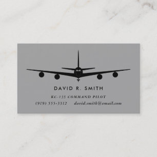 Carte De Visite Pilote de KC-135 Stratotanker avec le motif