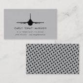 Carte De Visite Pilote de la vipère F-16 (Devant / Derrière)