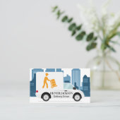 Carte De Visite Pilote de livraison | Bâtiments urbains (Debout devant)