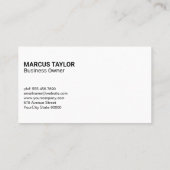 Carte De Visite Pilote de livraison de nourriture | Code QR (Dos)