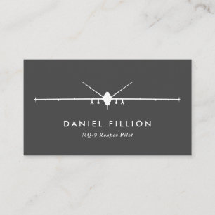 Carte De Visite Pilote de MQ-9 Reaper avec la correction