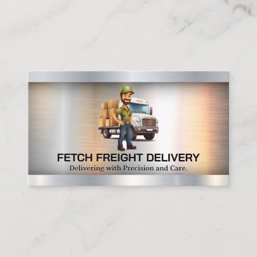 Carte De Visite Pilote de package de livraison | Logistique (Devant)