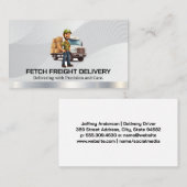 Carte De Visite Pilote de package de livraison | Logistique | Tran (Devant / Derrière)