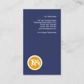 Carte De Visite Pilote de taxi de l'aéroport Creative Airplane Run (Dos)