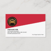 Carte De Visite Pilote de taxi du triangle de Taxi rouge exception (Dos)
