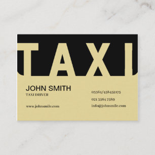 Carte De Visite Pilote de taxi Elite